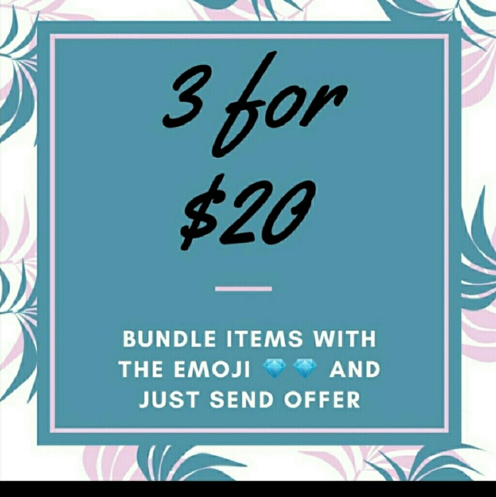 3 for 20 in wallet with emoji of 💎💎💎